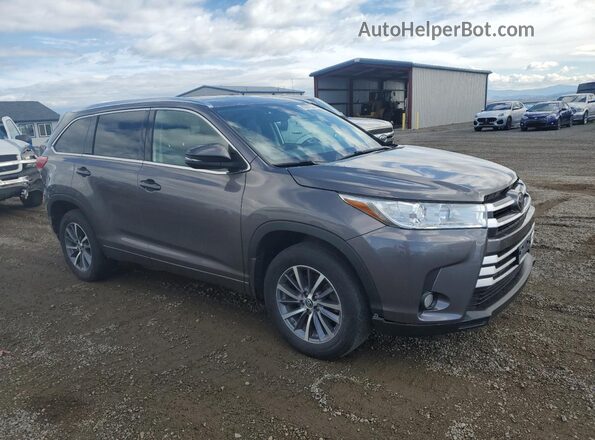 5TDJZRFH0JS882488 2018 TOYOTA HIGHLANDER Gray Front view