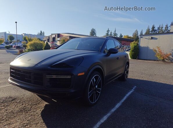 WP1AF2AY4MDA36774 2021 PORSCHE CAYENNE Черный Задняя правая четверть