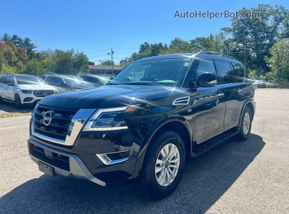 JN8AY2AD6N9675255 2022 NISSAN ARMADA Black Rear left