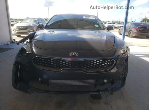 KNAE15LA7M6088033 2021 KIA STINGER Gray Widok z tyłu