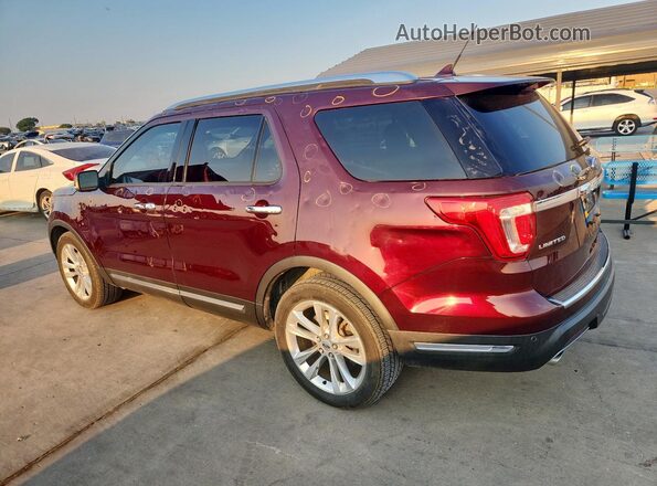1FM5K7FH7KGA46307 2019 FORD FORD EXPLORER Maroon Rear right