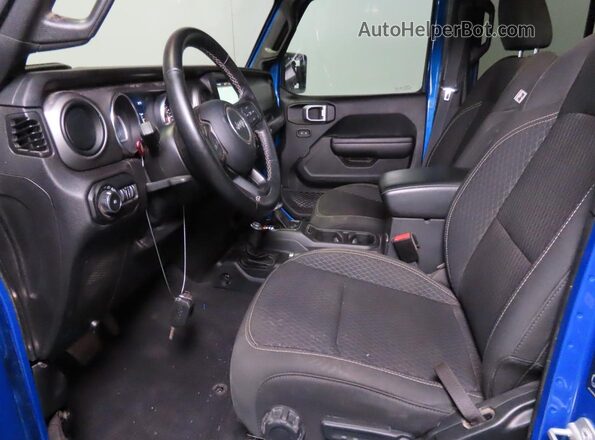 1C4HJXDG2MW729278 2021 JEEP WRANGLER Blue Rear seats view