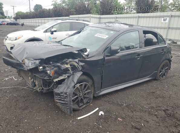 JA32U2FUXHU010203 2017 MITSUBISHI LANCER Black Vista tres cuartos delantera izquierda