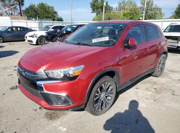 JA4AP3AU5JU002575 2018 MITSUBISHI OUTLANDER Red Przód lewy