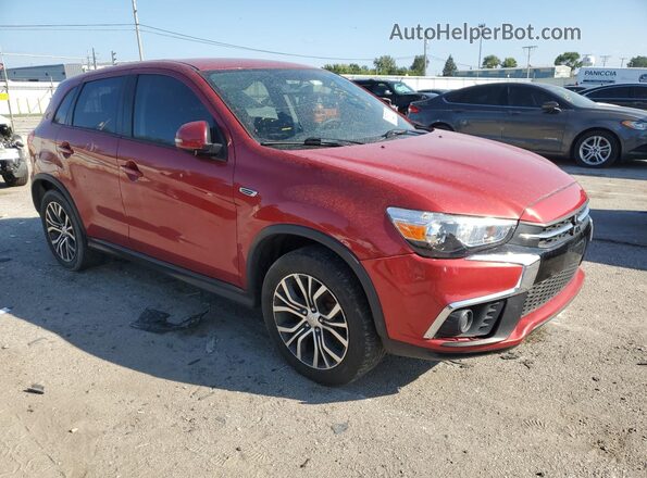 JA4AP3AU5JU002575 2018 MITSUBISHI OUTLANDER Red Przód prawy