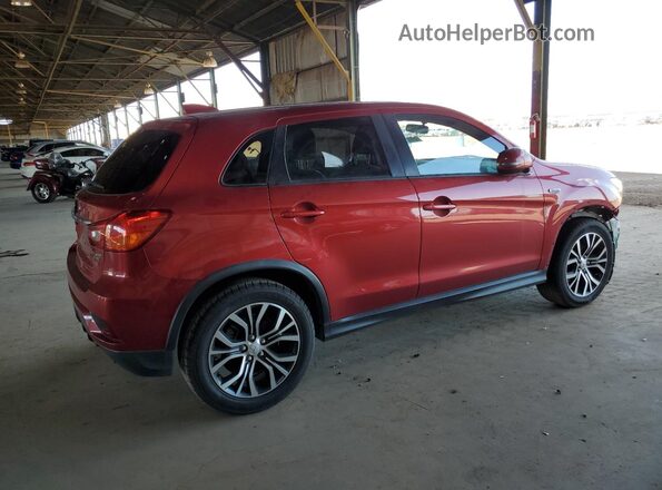 JA4AP3AW8JU017914 2018 MITSUBISHI OUTLANDER Burgundy Задня права чверть