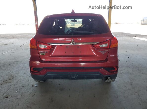JA4AP3AW8JU017914 2018 MITSUBISHI OUTLANDER Burgundy Вид ззаду