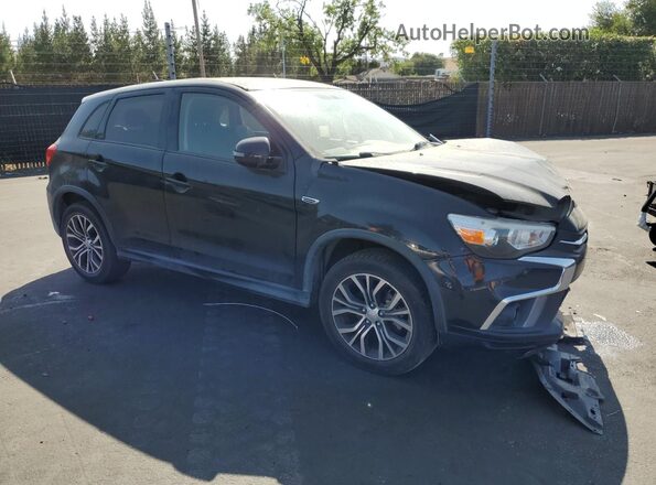 JA4AP3AW9JU002094 2018 MITSUBISHI OUTLANDER Черный Передняя правая четверть