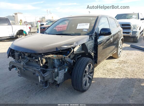 JA4APUAU2MU009168 2021 MITSUBISHI OUTLANDER SPORT Черный Передняя левая четверть
