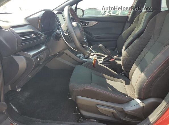 JF1VBAF69N9031175 2022 SUBARU WRX Red Widok wnętrza z przodu