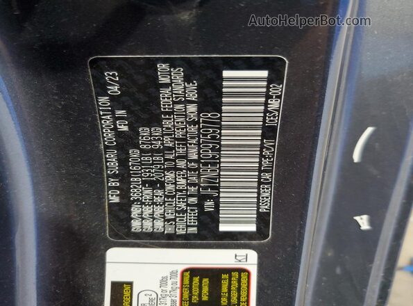 JF1ZNBE19P9759778 2023 TOYOTA GR Угольный Вид подкапотного пространства