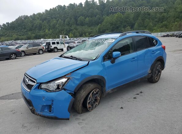 JF2GPAKC2H8200285 2017 SUBARU CROSSTREK Синий Передняя левая четверть