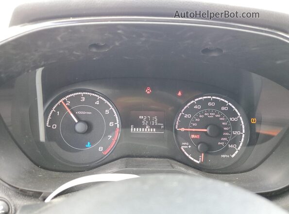 JF2GTAAC7JG314940 2018 SUBARU CROSSTREK Blue Instrument cluster view