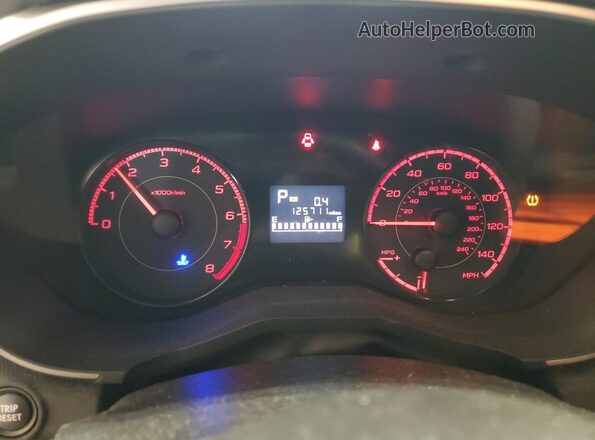 JF2GTABC9JH217098 2018 SUBARU CROSSTREK Черный Вид щитка приборов