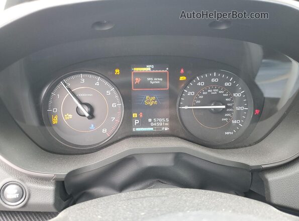 JF2GTADC0JH240475 2018 SUBARU CROSSTREK Белый Вид щитка приборов