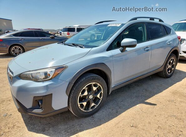 JF2GTADC7JH285493 2018 SUBARU CROSSTREK Blue Առջևի ձախ երեք քառորդ տեսարան