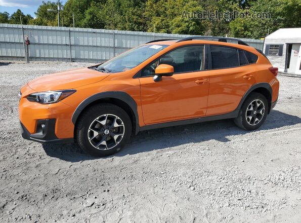 JF2GTADCXJ8243240 2018 SUBARU CROSSTREK Orange წინა მარცხენა ხედი სამი მეოთხედიდან