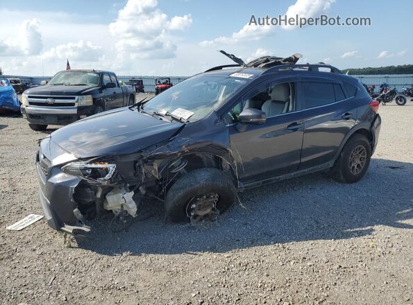 JF2GTAJC3J8237736 2018 SUBARU CROSSTREK Gray წინა მარცხენა ხედი სამი მეოთხედიდან