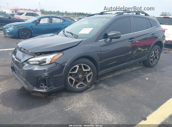 JF2GTAMC8J8344230 2018 SUBARU CROSSTREK Gray Front left