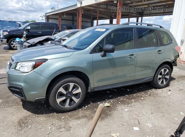 JF2SJABC1JH575893 2018 SUBARU FORESTER 2.5 Зеленый Передняя левая четверть