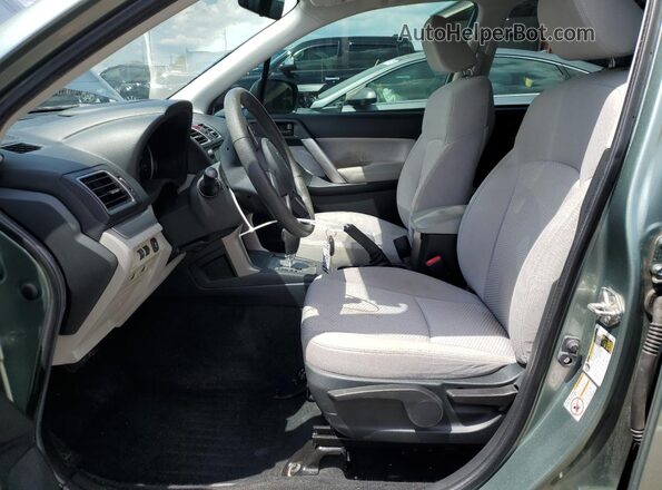 JF2SJABC1JH575893 2018 SUBARU FORESTER 2.5 Зеленый Вид салона спереди