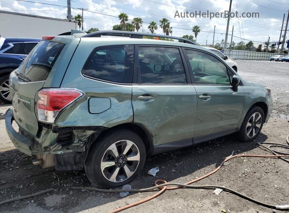 JF2SJABC1JH575893 2018 SUBARU FORESTER 2.5 Зеленый Задняя правая четверть
