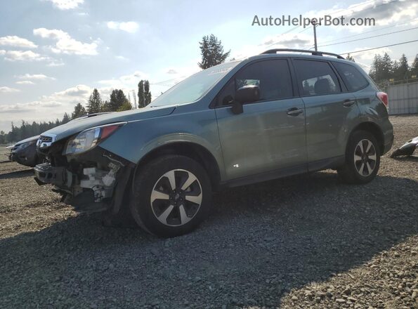 JF2SJABC2JH579127 2018 SUBARU FORESTER 2.5 Green Передня ліва чверть