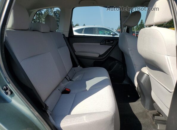 JF2SJABC2JH579127 2018 SUBARU FORESTER 2.5 Green Вид задньої частини салону