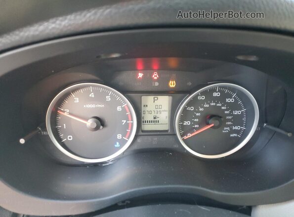 JF2SJABC7JH455645 2018 SUBARU FORESTER 2.5 White ხელსაწყოთა პანელის ხედი