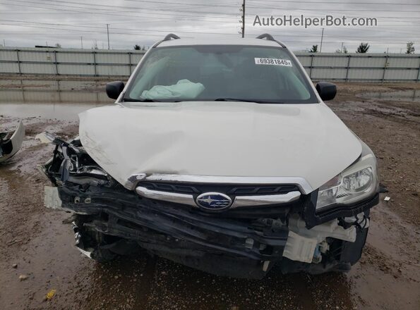 JF2SJABC7JH455645 2018 SUBARU FORESTER 2.5 White წინა ხედი