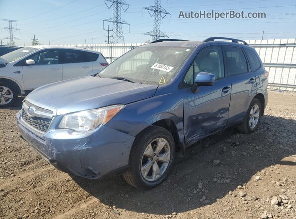 JF2SJADC3GH507634 2016 SUBARU FORESTER 2.5 Синий Передняя левая четверть