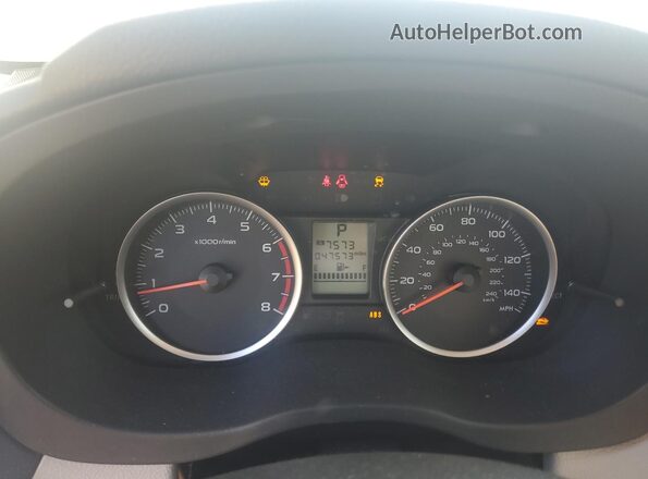JF2SJADC3GH507634 2016 SUBARU FORESTER 2.5 Синий Вид щитка приборов