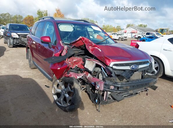 JF2SJAWC2JH608507 2018 SUBARU FORESTER Бордовый Передняя правая четверть
