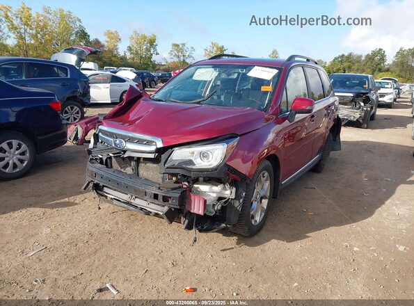 JF2SJAWC2JH608507 2018 SUBARU FORESTER Бордовый Передняя левая четверть