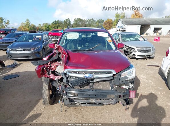 JF2SJAWC2JH608507 2018 SUBARU FORESTER Бордовый Вид задней части салона