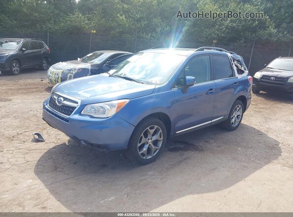 JF2SJAXCXGH556955 2016 SUBARU FORESTER 2.5I TO Синий Передняя левая четверть
