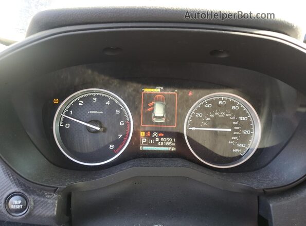 JF2SKADC2NH438056 2022 SUBARU FORESTER Серый Вид щитка приборов