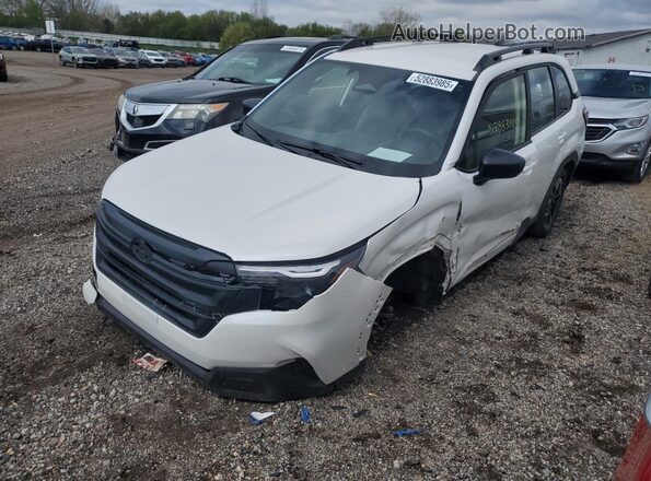 JF2SLDAC8SH410759 2025 SUBARU FORESTER White Przód lewy