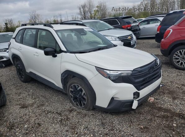JF2SLDAC8SH410759 2025 SUBARU FORESTER White Przód prawy
