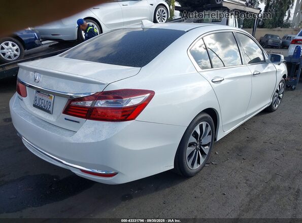 JHMCR6F53HC008546 2017 HONDA ACCORD HYBRID Белый Задняя правая четверть