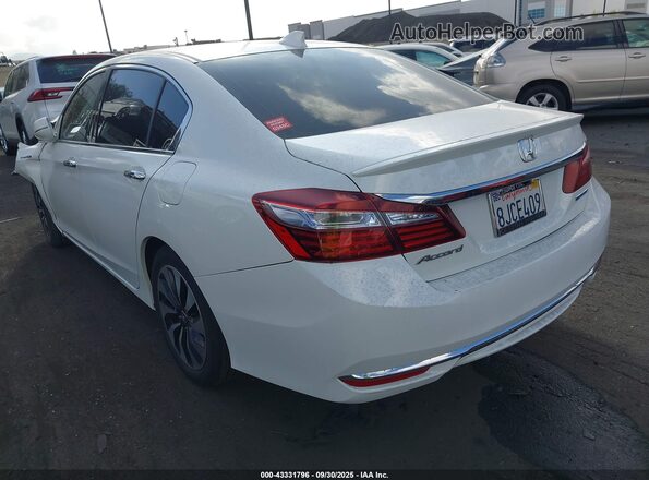 JHMCR6F53HC008546 2017 HONDA ACCORD HYBRID Белый Задняя левая четверть