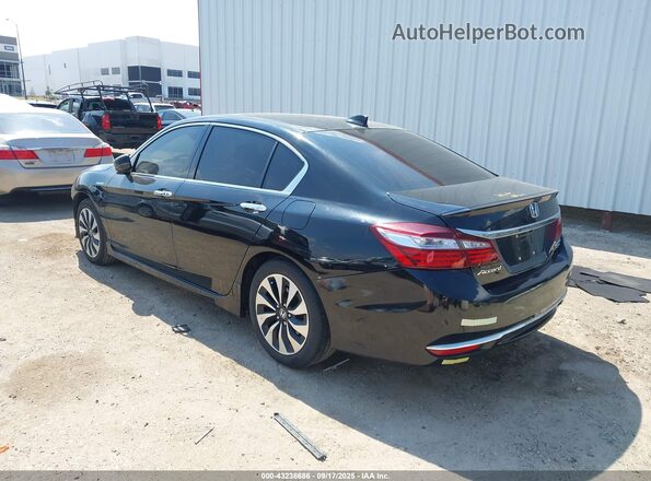 JHMCR6F75HC027519 2017 HONDA ACCORD HYBRID Черный Задняя левая четверть