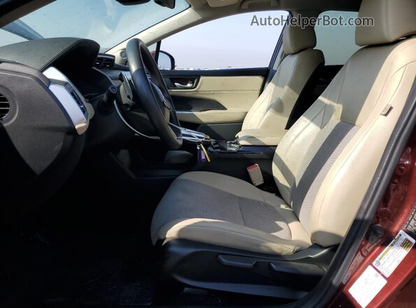 JHMZC5F10JC017634 2018 HONDA CLARITY Burgundy Front interior view