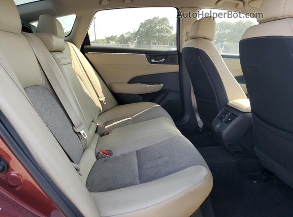 JHMZC5F10JC017634 2018 HONDA CLARITY Burgundy Rear seats view