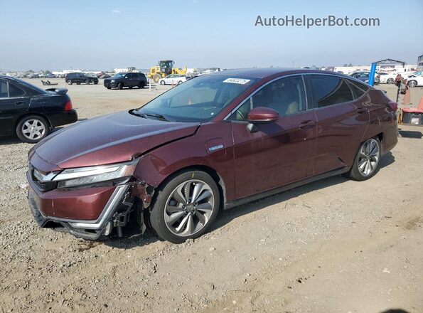 JHMZC5F10JC017634 2018 HONDA CLARITY Burgundy Front left