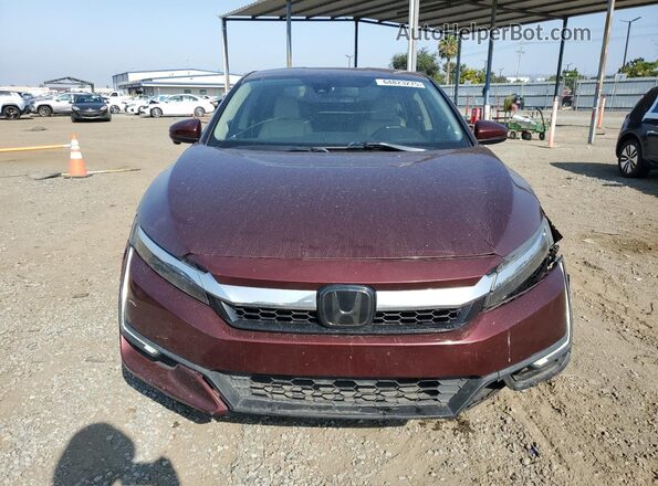 JHMZC5F10JC017634 2018 HONDA CLARITY Burgundy Front view