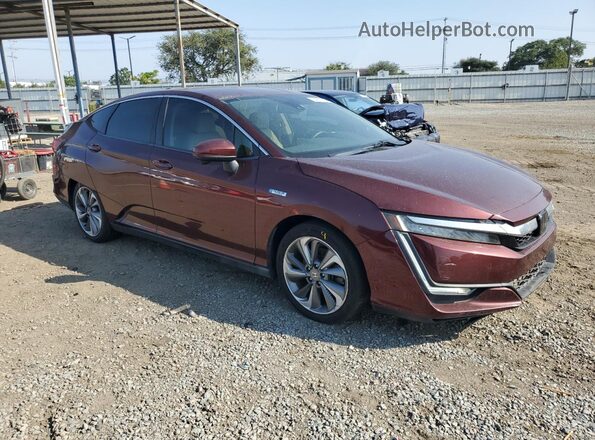 JHMZC5F10JC017634 2018 HONDA CLARITY Burgundy Front right