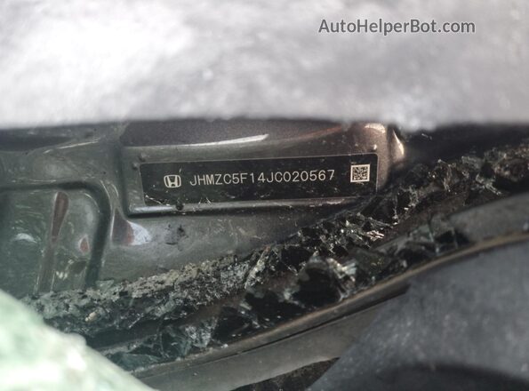 JHMZC5F14JC020567 2018 HONDA CLARITY Серый Вид подкапотного пространства