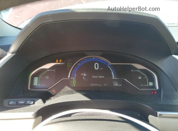 JHMZC5F16JC020375 2018 HONDA CLARITY Burgundy Սարքավորումների վահանակի տեսք