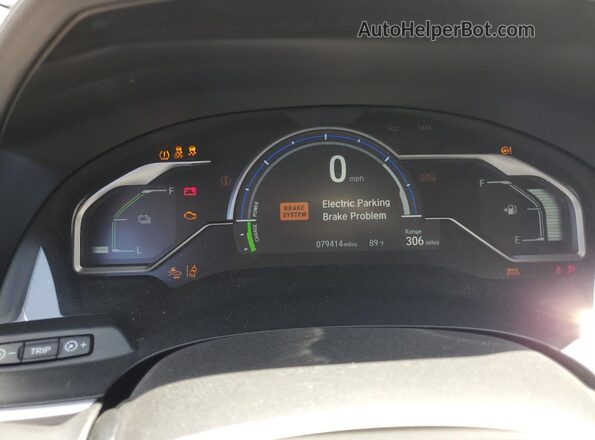 JHMZC5F19JC006955 2018 HONDA CLARITY Green Instrument cluster view